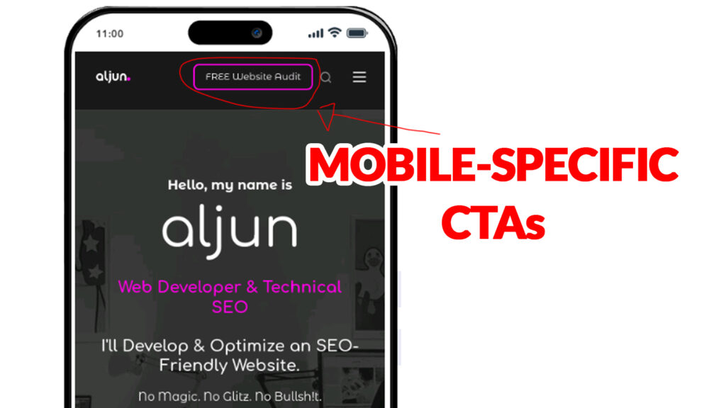 mobile-specific CTAs