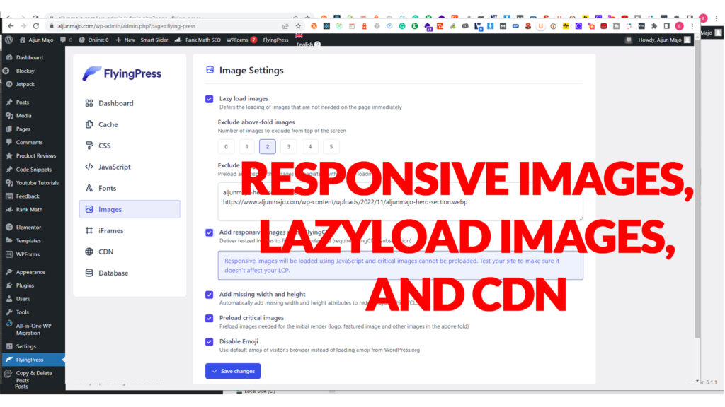 Responsive images Lazyload images, and CDN