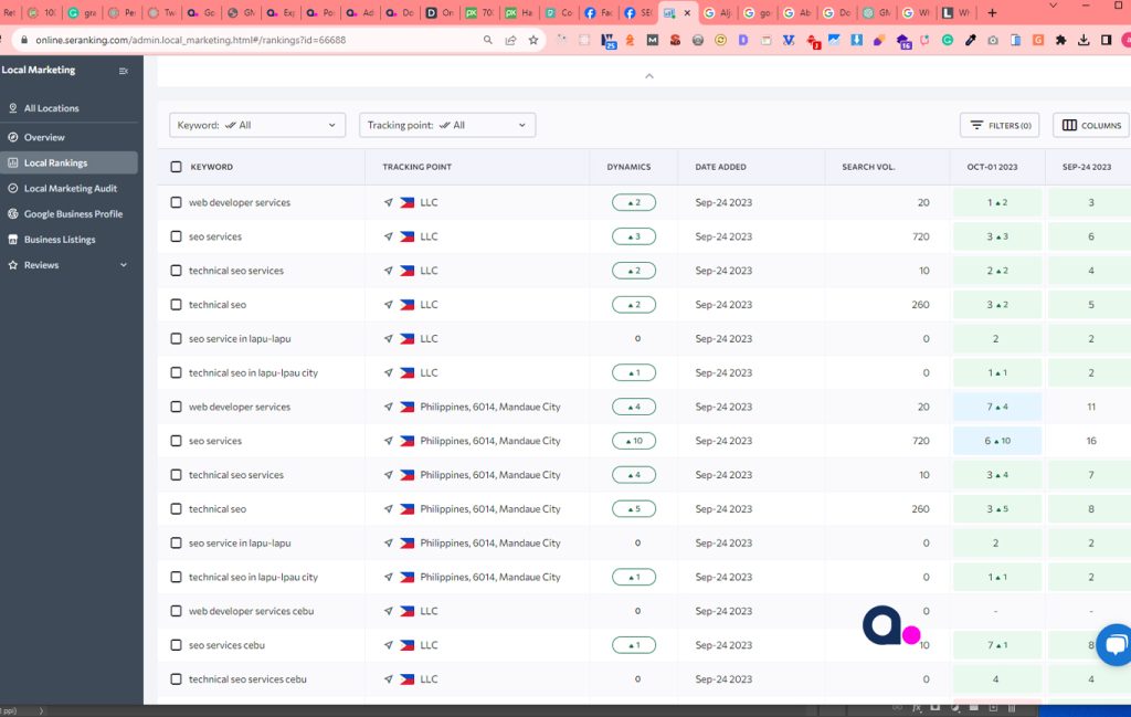 Local SEO Ranking Tracking 