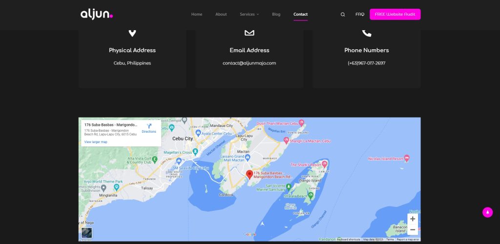 web development and seo services google map location